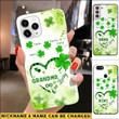 Personalized One Lucky Grandma Heart Infinity St Patrick's Day Phone Case