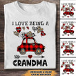 I Love Being A Grandma Mom Red Plaid Car Hearts Kids Custom T-shirt DDL20JAN22VA1 White T-shirt Humancustom - Unique Personalized Gifts 2XL White 