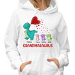 Hoodie & Sweatshirts Grandmasaurus Heart Dandelion Valentine‘s Day Gift Personalized Hoodie Sweatshirt