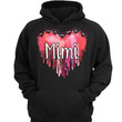 Hoodie & Sweatshirts Valentine Mom Grandma Melting Heart Personalized Hoodie Sweatshirt Hoodie / Black Hoodie / S