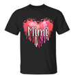 T-Shirt Valentine Mom Grandma Melting Heart Personalized Shirt Classic Tee / Black Classic Tee / S
