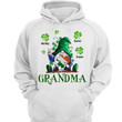 Hoodie & Sweatshirts Irish Gnome Grandma St. Patrick‘s Day Personalized Hoodie Sweatshirt Hoodie / White Hoodie / S