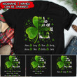 In A World Full Of Grandmas Be A Nana Personalized Clover Grandkids Shirt NVL25JAN22TP1 Black T-shirt and Hoodie Humancustom - Unique Personalized Gifts Classic Tee Black S