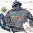 Nana - Grandkids Fill A Space In Your Heart That You Never Knew Was Empty Colorful Butterflies Heart | Personalized Hoodie