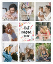 Mothers Day Blanket From Son Daughter Best Mom Ever Blanket, Custom Blanket with Photos, Ultra-Soft Flannel Blankets for Mother's Day, Birthday, Christmas