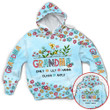 Personalized Raising Wildflowers, Flower Pattern Nana Mimi Mama... All Over Print 3D Shirts For Grandma