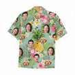 Custom Hawaiian Shirt with face, Personalized Men's Floral hawaiian Shirt, Custom Short Sleeve shirts for man