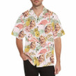 Custom Face Hawaii Shirt, Personalize Shirt for Men, Hawaii Shirt with Photos, Birthday Gifts for Daddy, Pink Flamingo Design Hawaii Shirt