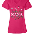 Personalized grandma blessed nana mother day V-Neck
