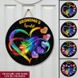 Grandma's House Grandkids Infinity Love Family Mother's Day Gift Heart Rainbow Circle Wooden Sign HLD27APR22TT3 Shape Wooden Sign Humancustom - Unique Personalized Gifts Size 1: 12x12 inches 