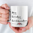 Grandma Mug, Great Grandma Mug, Great Grandma Gift, New Baby Gift