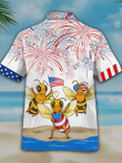 Bee's 4th of july hawaiian shirt- Independence Day hawaiian shirt, USA Patriotic Hawaiian Shirt
