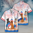 Labrador Hawaiian Shirt- Independence Day hawaiian shirt, USA Patriotic Hawaiian Shirt