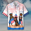 Rottweiler Hawaiian Shirts - Independence Day Is Coming, USA Patriotic Hawaiian Shirt