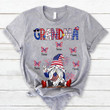 Personalized Mimi 4th July Gnome Custom Butterfly Kids Name Shirt For Grandma Nana Mimi Ph99 Phts