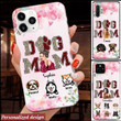 Dog Mom Fur Mama Custom Breeds Pet Paw Lover Floral Phone case HLD08JUN22TT2 Silicone Phone Case Humancustom - Unique Personalized Gifts Iphone iPhone 13 