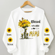 Blessed To Be Called Grandma Sunflower Tree Sweater Gift To My Gigi, Mother's Day Sweater For Grandma Nana Mimi Personalized Grandma 3d Sweater Best Mother’s Day Gift 2023