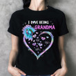Personalized I Love Being Grandma Sunflower With Heart Shirt, Funny Grandma Shirt, Custom Grandma With Grandkids Name Shirt Hn98 Trhn.