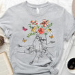 Personalized Holding Grandkids And Nana Hands Flower Butterfly Shirts For Grandma T-Shirt Hoodie Sweatshirt