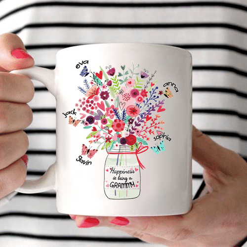 New - Happiness Is Being A Grammy | Personalized Mug