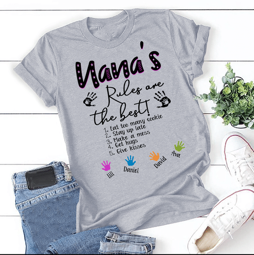 Nana - Rule Are Best | Personalized T-Shirt