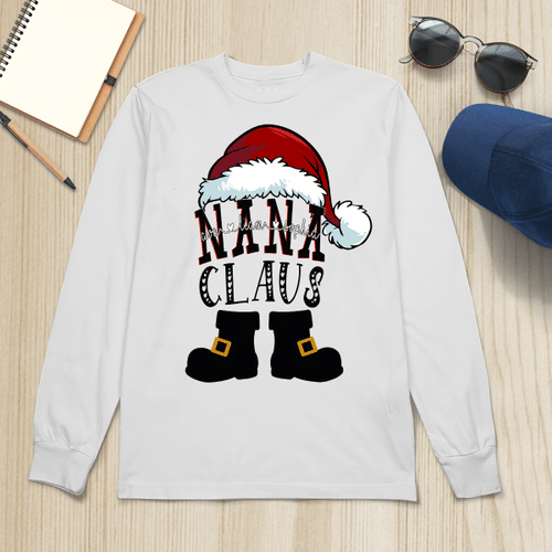 New - Nana Claus | Personalized Long Sleeve Shirt