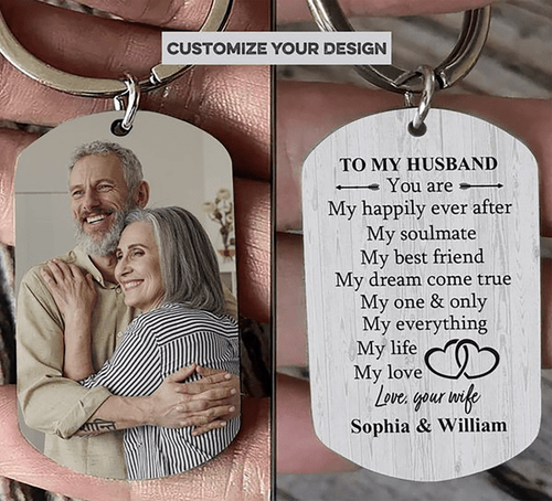Custom Photo Couple Keychain