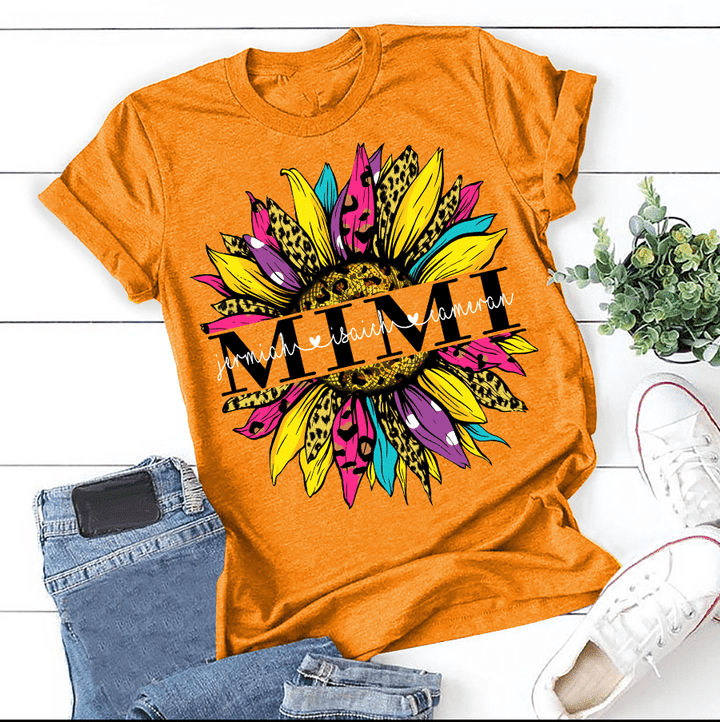 Sunflower Art - Mimi | Personalized T-Shirt