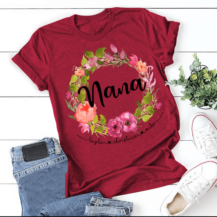 Flower Nana | Personalized T-Shirt