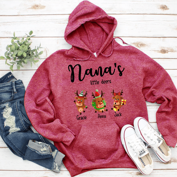 Nana's Little Deers | Personalized Hooded Sweatshirt