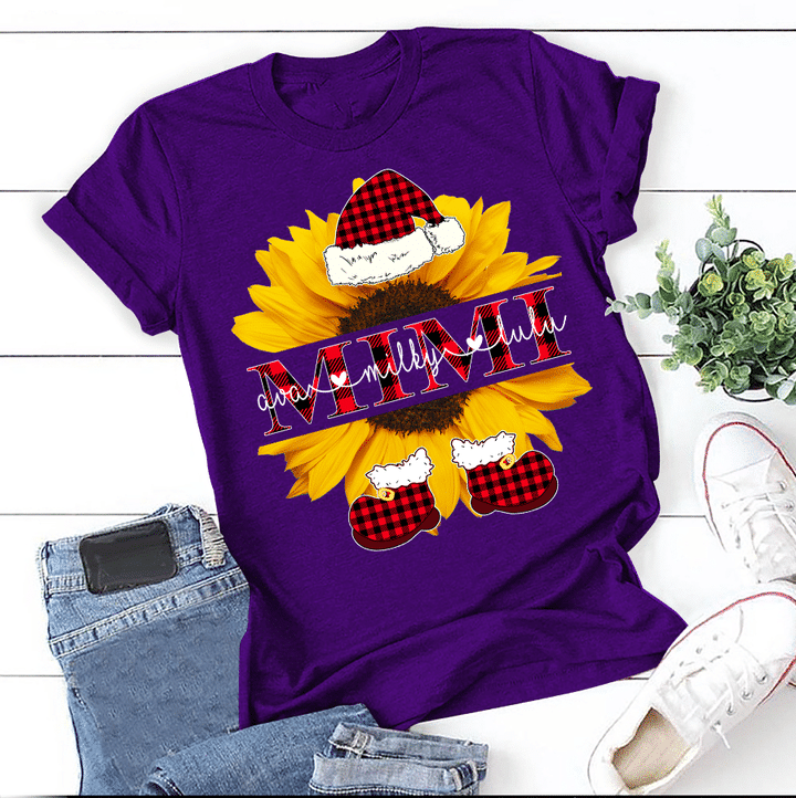 Mimi Sunflower - Christmas | Personalized T-Shirt