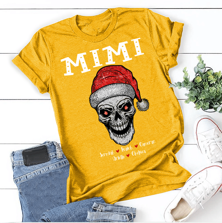 Mimi Skull - Christmas | Personalized T-Shirt