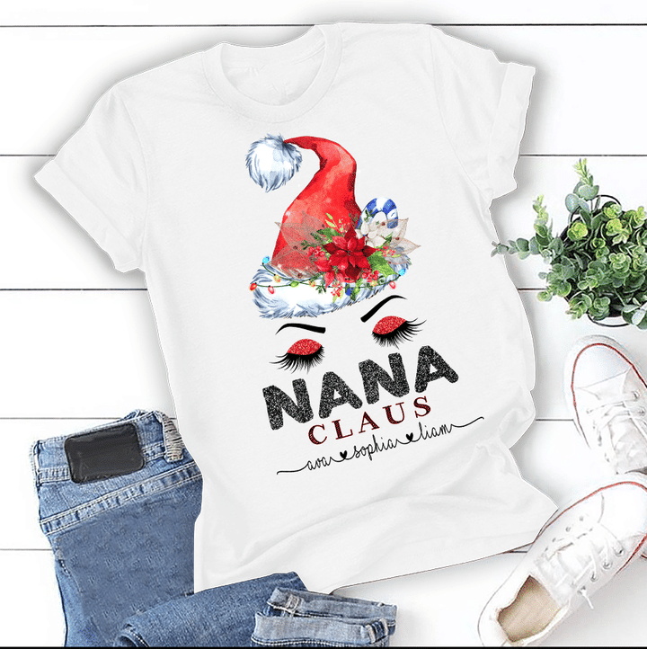 Christmas Nana Claus - Art | Personalized T-Shirt