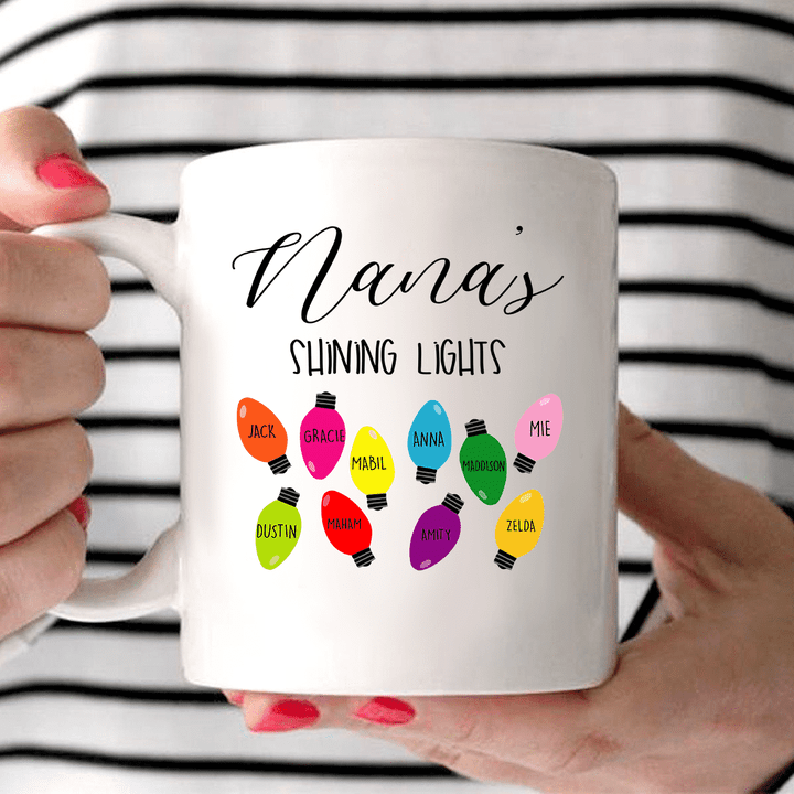 Nana's Shining Lights | Personalized Mug