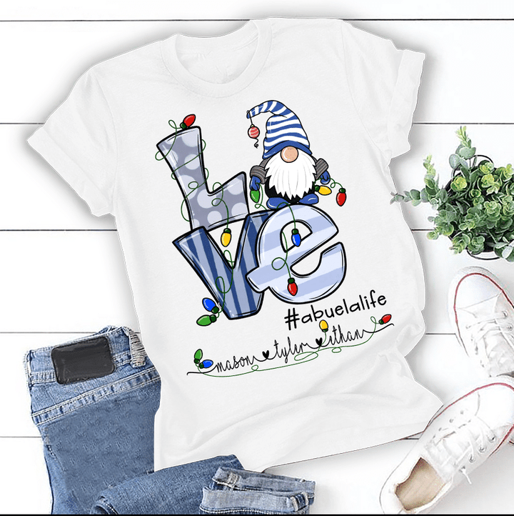 Love Abuela Life - Merry Christmas | Personalized T-Shirt