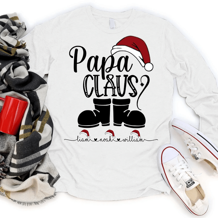 Papa Claus | Personalized Long Sleeve Shirt