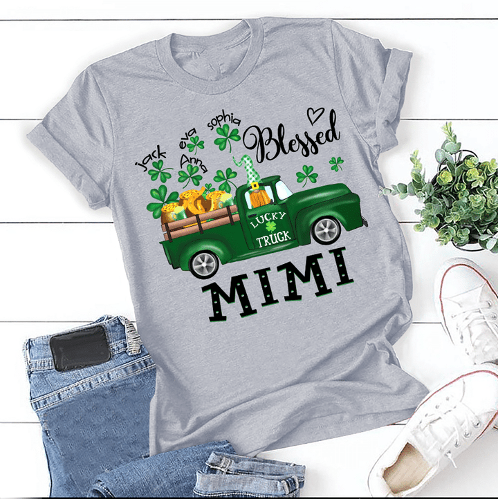 Blessed Mimi - Shamrock | Personalized T-Shirt