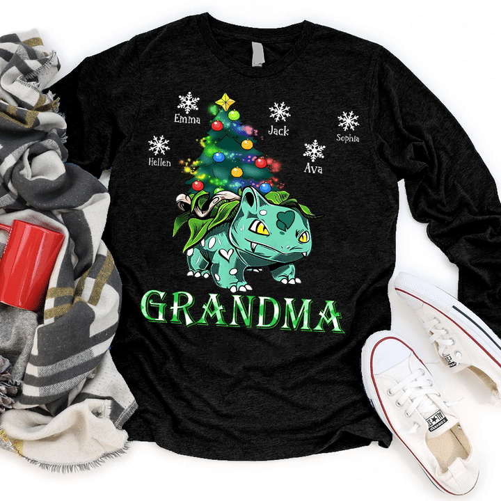 Grandma Art New Christmas | Personalized Long Sleeve Shirt