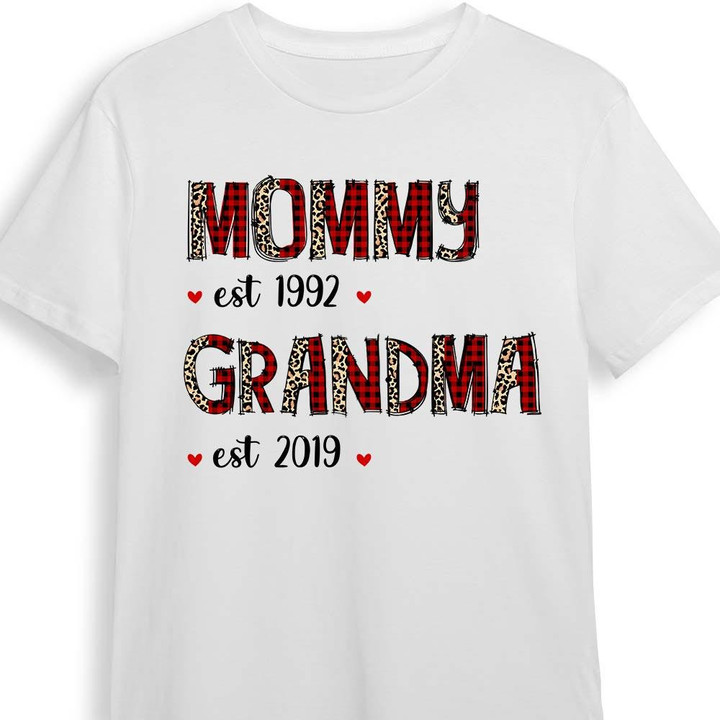 Mom Grandma Christmas | Personalized T-Shirt