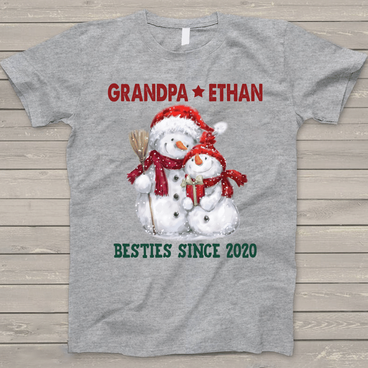 Personalized Grandpa With Grandkid Merry Christmas