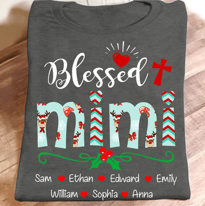 New Christmas - Blessed Mimi | Personalized T-shirt