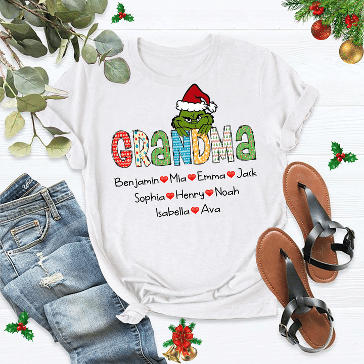 Christmas Grandma - Art | Personalized T-shirt