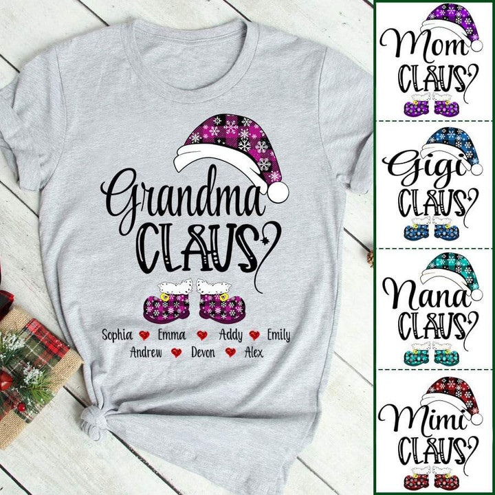 Grandma claus christmas, Personalized grandma shirt