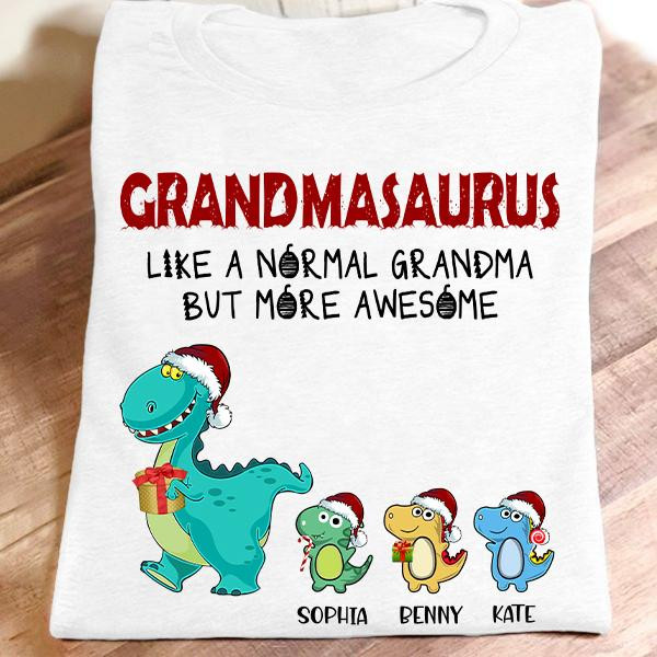 New - Grandma Saurus Christmas | Personalized T-Shirt