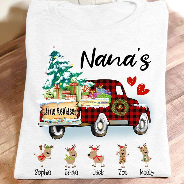 Nana Little Reindeer - Art | Personalized T-Shirt