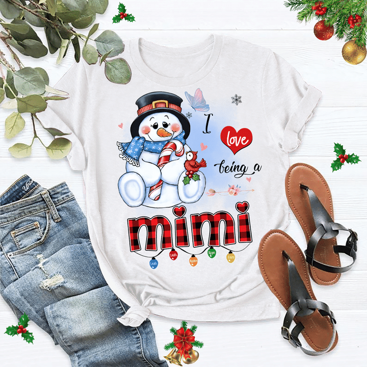 New Christmas - I Love Being A Mimi | Personalized T-shirt