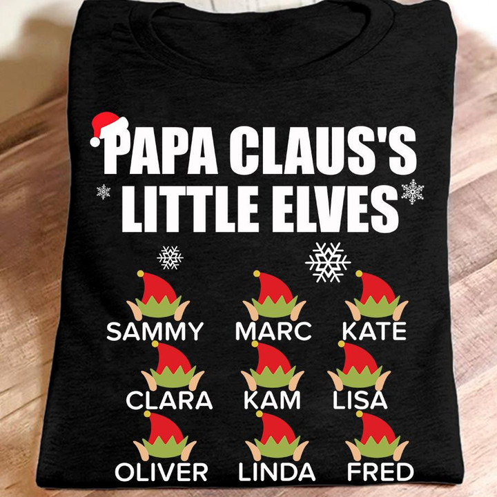 Papa claus's little elves | Personalized T-Shirt