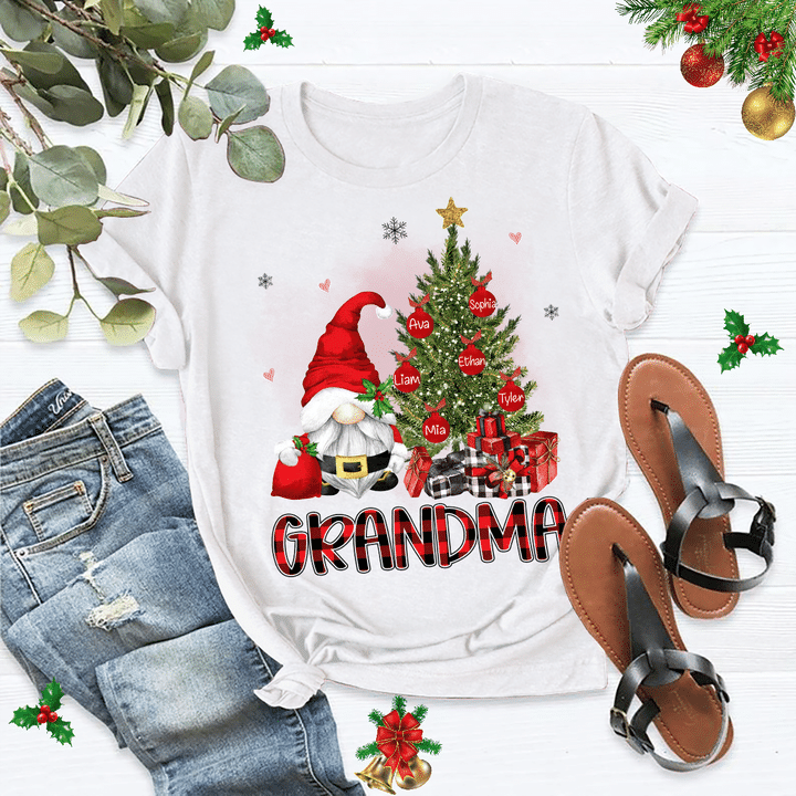 New Christmas - Grandma Gnome | Personalized T-shirt