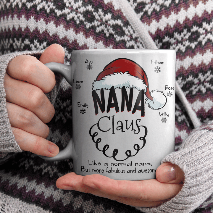 Nana Claus - More Fabulous And Awesome | Personalized Mug