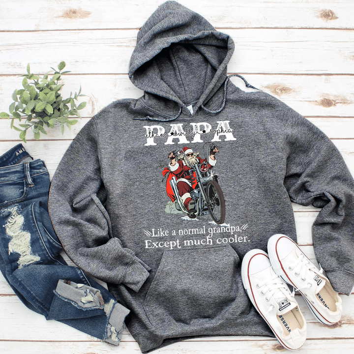 Papa - Except Much Cooler | Personalized Hoodie